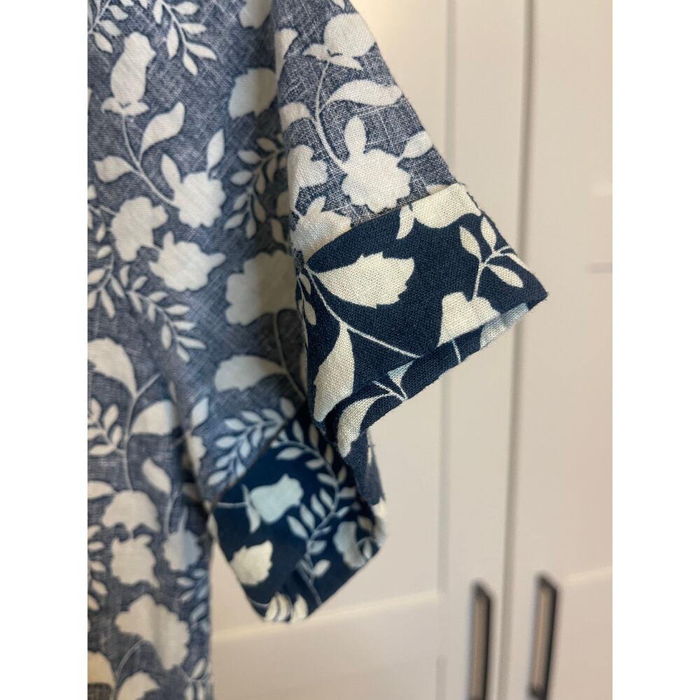 NWOT: Faherty Gemina Dress in Indigo Echo Floral - Picture 4 of 8